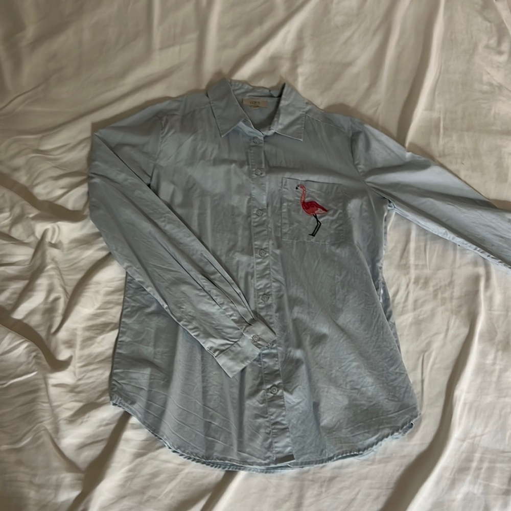 Loft flamingo shirt